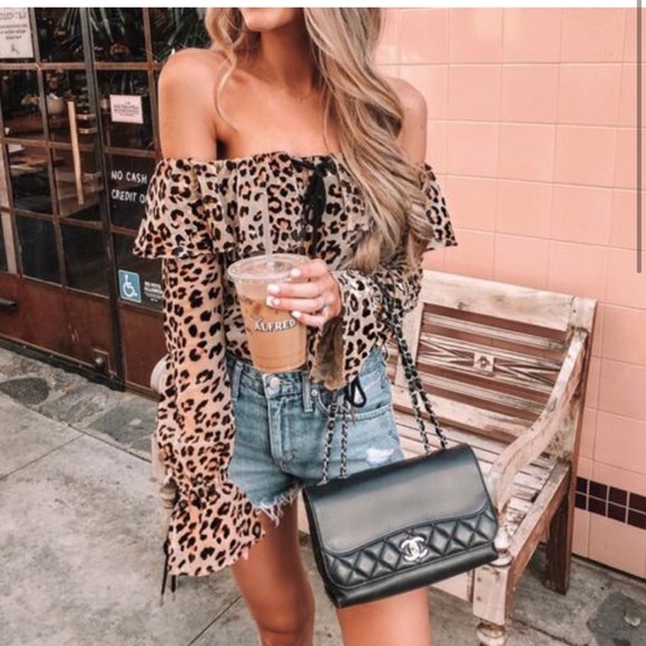 House Of Harlow Vada Leopard Bodysuit Revolve - Picture 2 of 7